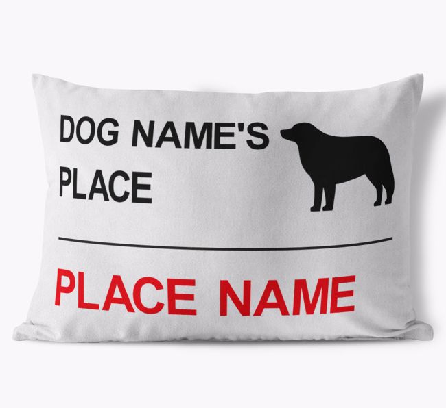 Street Sign: Personalised {breedFullName} Soft Touch Cushion